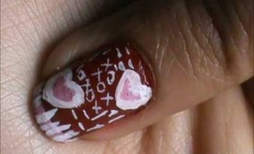 5 Valentines day nail art for short nails- easy beginners nail design tutorial for valentines day