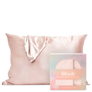 Kitsch Holiday Standard Pillowcase Set Blush