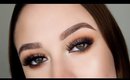 Jaclyn Hill x Morphe Palette Warm Toned Smokey Eye Makeup Tutorial + Red Lips