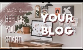 How to start a blog - What to know and do before starting || Blogging 101 ep1