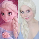 Elsa Frozen Pastel Purple Summer Makeup Tutorial Disney Cosplay |  Lillee Jean