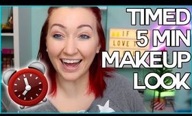 REALISTIC 5 Minute Makeup + Real-Time Tutorial | Tips & Tricks for a Quick Makeup Look