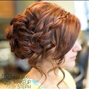 Prom hair braid/curls