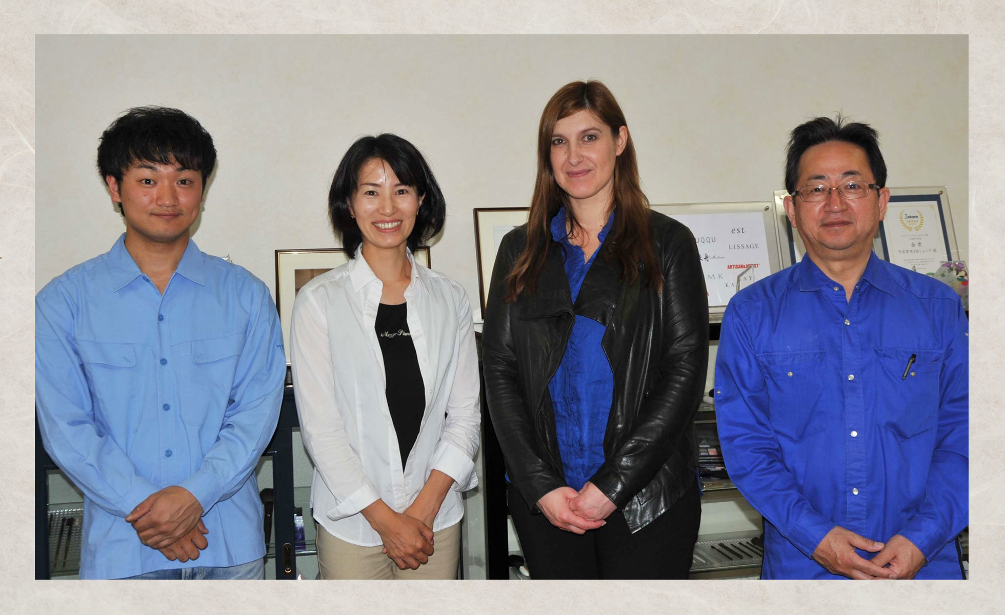 Left to right: Yutaro Takemori, Yumie (Malin’s friend), Sonia, and Shin Takemori