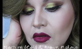 Nocturn (Gold & Brown Makeup Look)