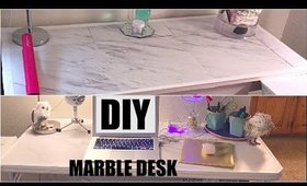 DIY Marble Desk | DIY Drawer Organizer under $2