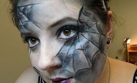 SPIDER WEB HALLOWEEN MAKEUP