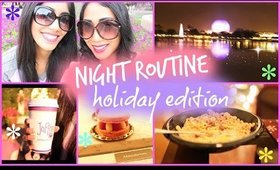 Holiday Night Routine | Paris & Roxy