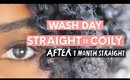 Natural Hair Wash Day | Straight To Coily