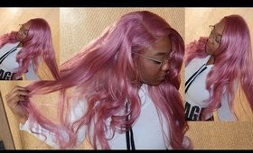 D.I.Y LACE WIG INSTALL W/ Fun water color hack!  (Mystery Color!) Fea. Yyong Hair|| Cyn Doll