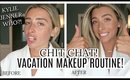 GET READY WITH ME: VACATION MAKEUP! FUN CHIT CHAT VLOG! | Lauren Elizabeth