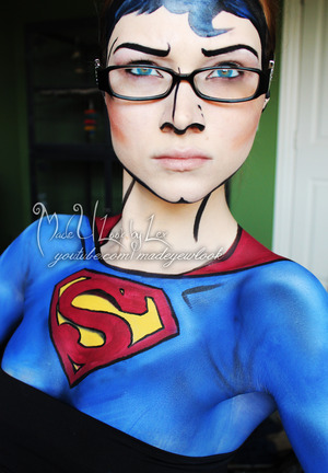 Superman inspired ^.^ I know that he takes his glasses off when he soars into the clouds, but I wanted to incorporate both Clark and Superman into one! www.facebook.com/madeulookbylex, www.youtube.com/madeyewlook