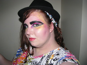 As Boy George for my sorority's 1980s party.