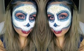 Gold Sugar Skull Masquerade Mask Tutorial