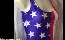 New Year 4th of July Body Suit / Bathing Suit Pool Party Swimwear idea