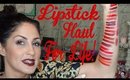 LAST Makeup Haul! Biggest Lippie Haul in LIFE