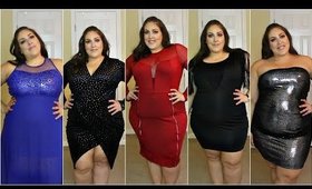 HOLIDAY DRESS TRY-ON HAUL | AMIClubwear | PLUS SIZE FASHION CLOTHING HAUL