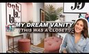 I transformed a CLOSET into a (tiny) BEAUTY ROOM! ✨& Vanity TOUR | Jamie Paige