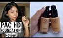 PAC HD Foundation REVIEW DEMO & WEAR TEST | Stacey Castanha | Indian Beauty Blogger
