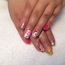 Betsy Johnson pink nails 