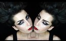 Punk Trad Goth Inspired Glossy Dark Eyes & Vampire Red Lips - Makeup Play GRWM #3