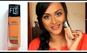 Maybelline Fit Me Matte Poreless Foundation Review+Application