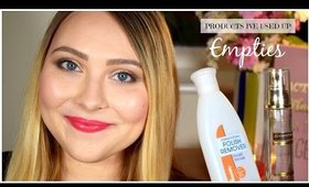 Empties: Products I've Recently Used Up
