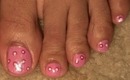 Pink Polca Dots Pedicure