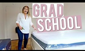 MY FIRST DAY OF GRAD SCHOOL! + Exciting Apartment Unboxing