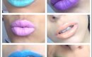 NYX Macaron Lipsticks On Lips + Swatches