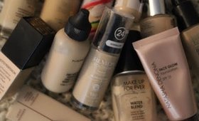 Makeup Collection and  Declutter 2018 - foundation / The Painted Lip