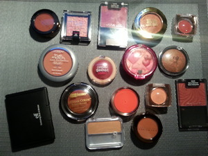 A selection of my blushes.
