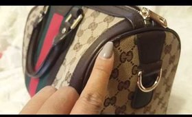 Gucci Boston Bag 1 year update. Alternative to the Louis Vuitton Speedy