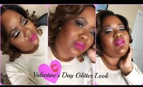 Valentine's Glitter Tutorial |Easy Cut Crease For Hooded Eyes