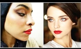 Miranda Kerr Runway Full Face Makeup Tutorial | Reem Noobo