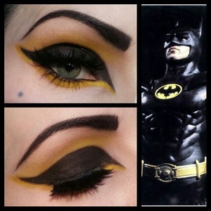 batman inspired eye look I created