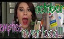 October Empties Overload! ~ Empties/Products I've Used Up #18