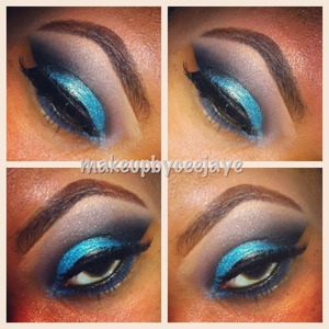 Check this dramatic eye I created using the bh cosmetics 88 color shimmer palette.