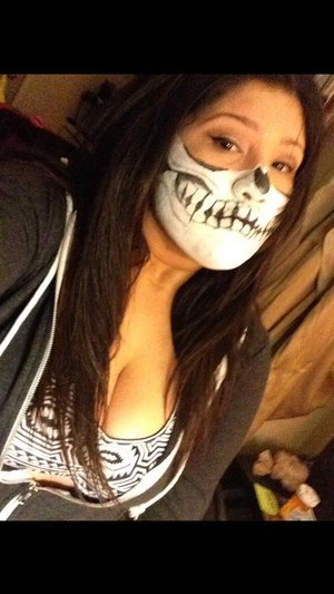 It was my first attempt for skull makeup