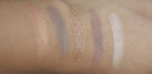 INGLOT 5-pan palette swatches