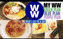 WHAT I EAT IN A DAY MYWW GREEN + BLUE + PURPLE PLAN