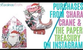 Purchases from Shara Crane and The Paper Treasury on Instagram! Layered Christmas Embellishment