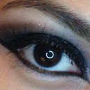 black glittery eye