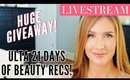 LIVESTREAM! Ulta 21 Days of Beauty Fall 2019 Sale Recommendations | HUGE GIVEAWAY!