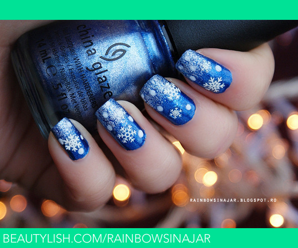 Winter nails | Rainbows I.'s (rainbowsinajar) Photo | Beautylish