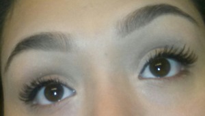 My attempt at making my brows & lashes look stunning.