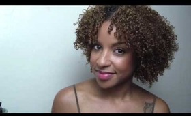 Finger styling and curl defining with Carol's Daughter Hair Milk Demo/Review