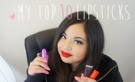 My Top 10 Lipsticks