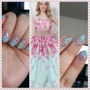Dress inspired nails