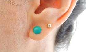 DIY Confetti Stud Earrings